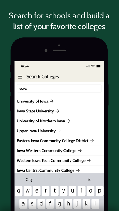 College Scholarship Calculator Screenshot