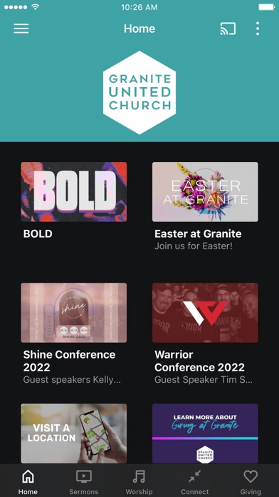 Granite United Church Screenshot