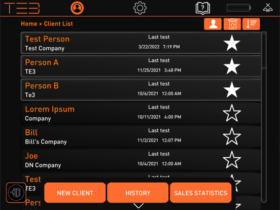 TE3 Pro iPad screenshot
