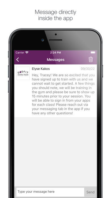 GodFit Personal Training Screenshot