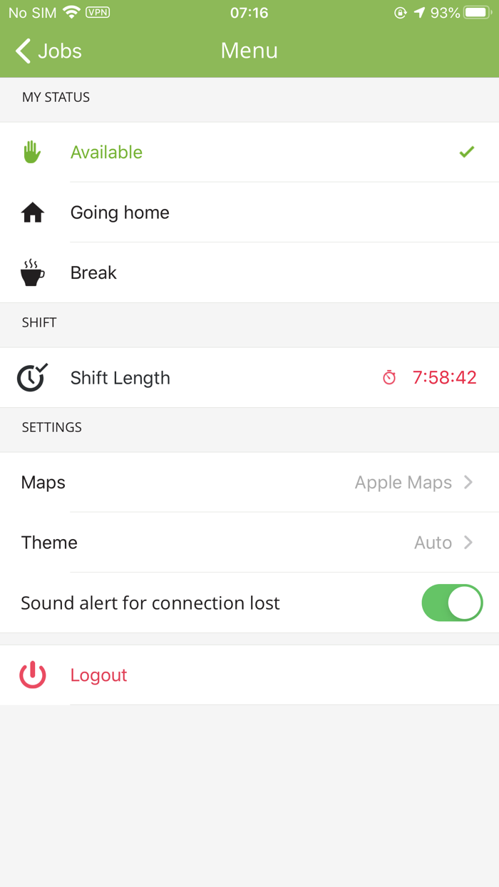 Go Green Taxis Driver