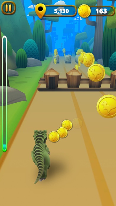 Dinosaur Run 3D Runner Game Screenshot