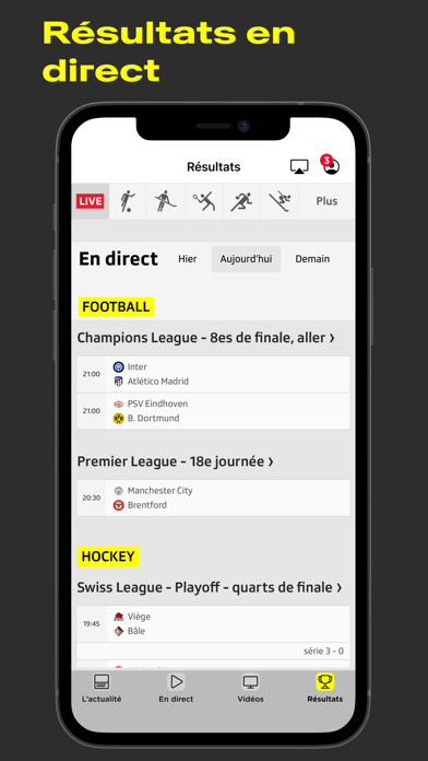RTS Sport: Live et Actualité Screenshot
