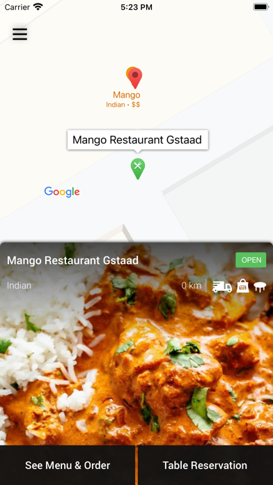 Mango Restaurant Gstaad Screenshot