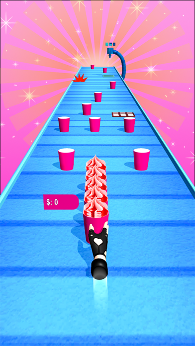 Ice Cream Stack Runner Games Screenshot