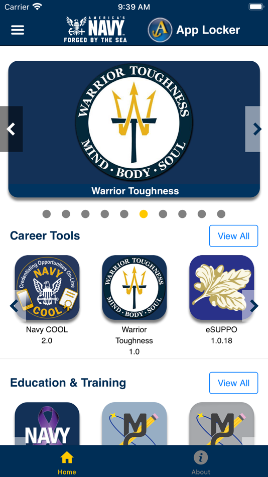 #1. Navy App Locker (iOS) 由: Program Executive Office for Enterprise Information Systems, Sea Warrior Program
