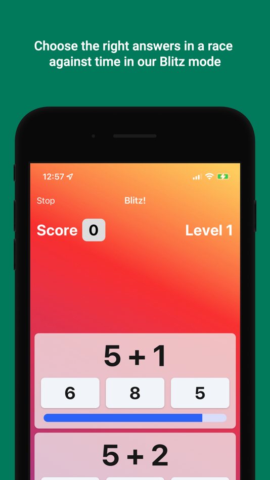 #2. MathUp - Speed Math Game (iOS) Bởi: Jonathan Ng