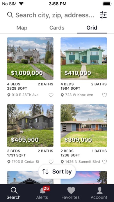 Inland Social Home Search Screenshot