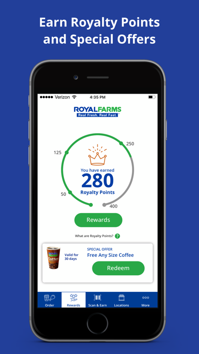Royal Farms Rewards Screenshot