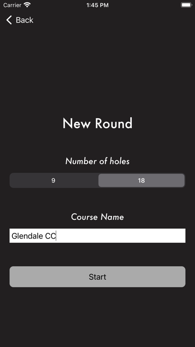 Golf Mental Scorecard Screenshot
