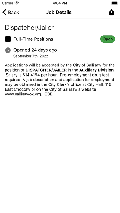 City of Sallisaw Screenshot
