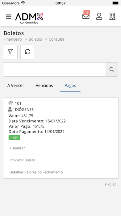 Screenshot 3 of Admx Condomínios App