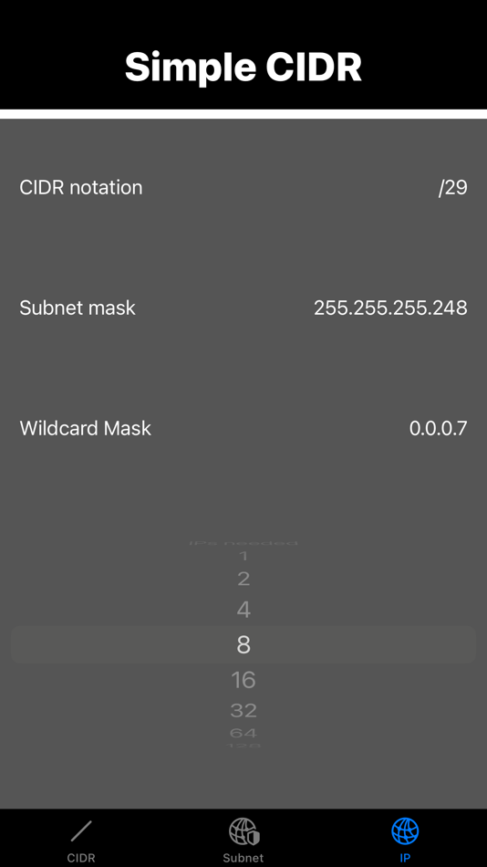 #4. Simple Cidr (iOS) 由: Luke Pilkington