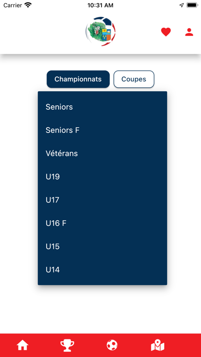 Ligue Réunionnaise de Football Screenshot