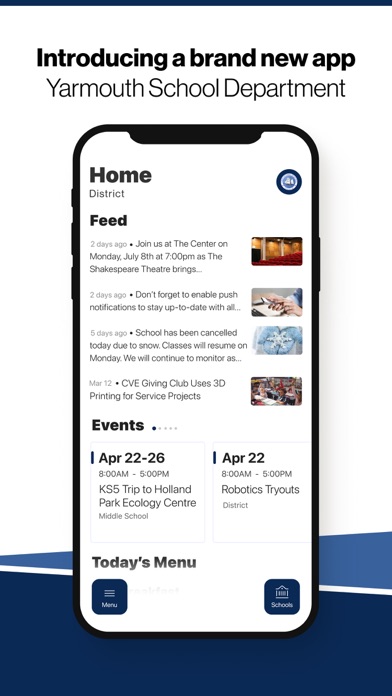 Yarmouth School Department Screenshot