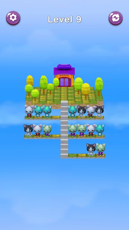 Cat Sort 3D- Sort the Cats screenshot-3