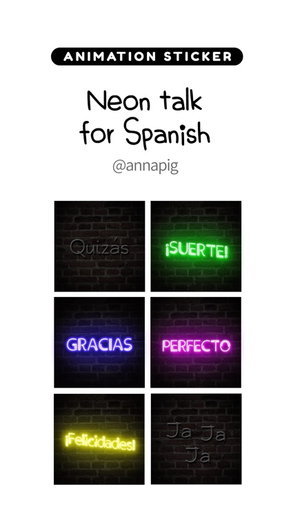 Neon talk for Spanish