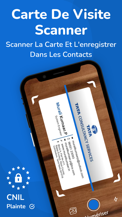 Screenshot #1 pour Scaner Carte de Visite