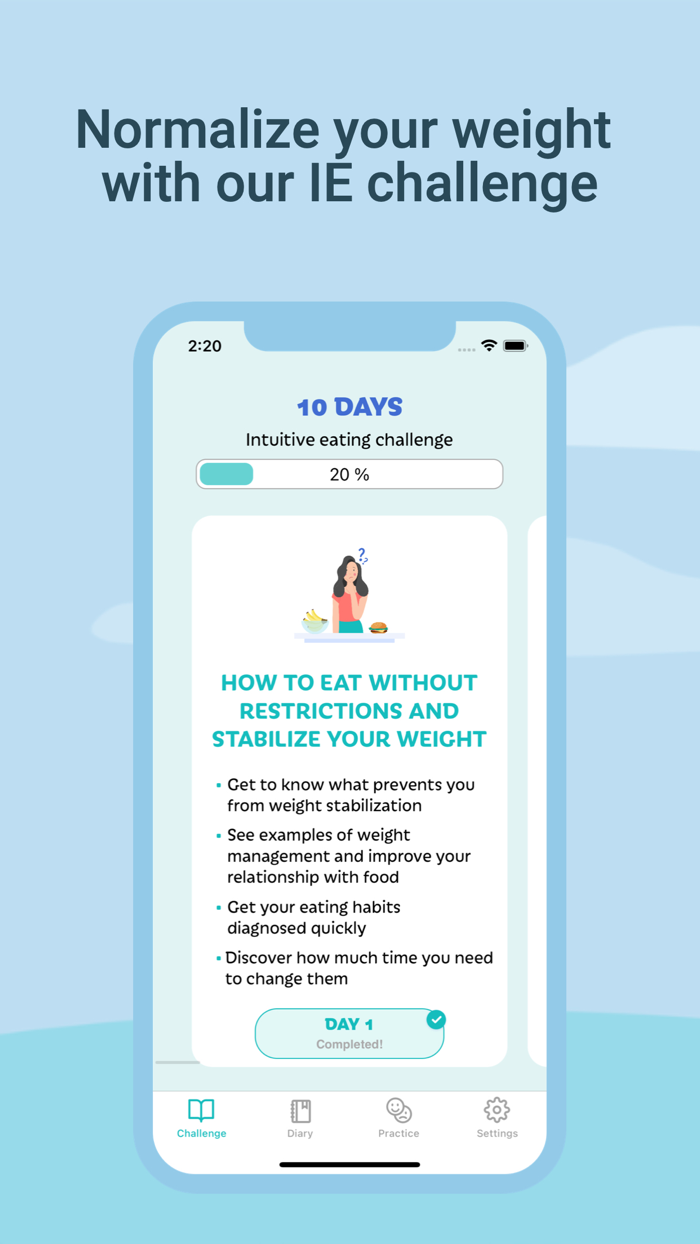 Intuitive eating practices