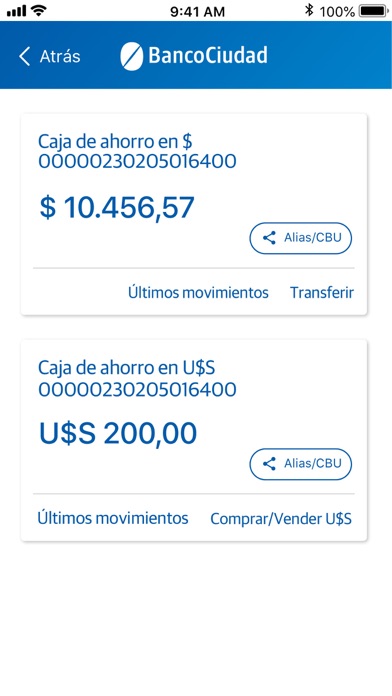 Banca Móvil Ciudad Screenshot