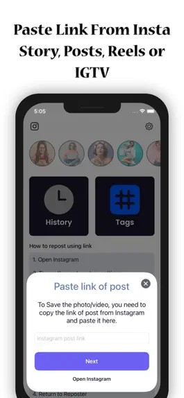 Game screenshot Repost : For Instagram apk