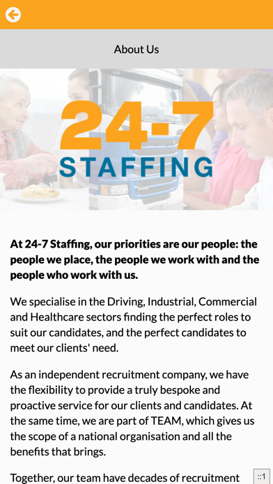 24-7 Staffing Screenshot