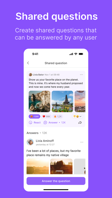 SAYWORDME Anonymous questions Screenshot