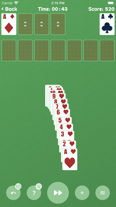 Solitaire: Klondike, Spider Screenshot