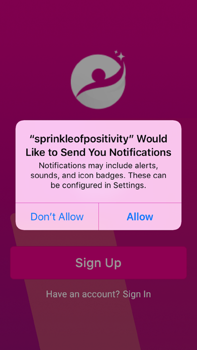 Sprinkle of Positivity Screenshot