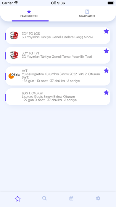 Sınav Takvimi Screenshot