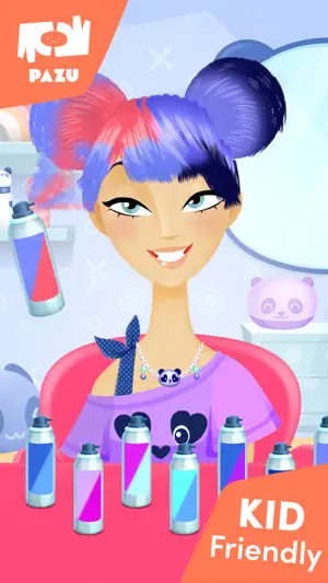 Girls Hair Salon Kids Games screenshot 2