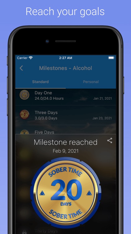 Sober Time - Sobriety Counter screenshot-3