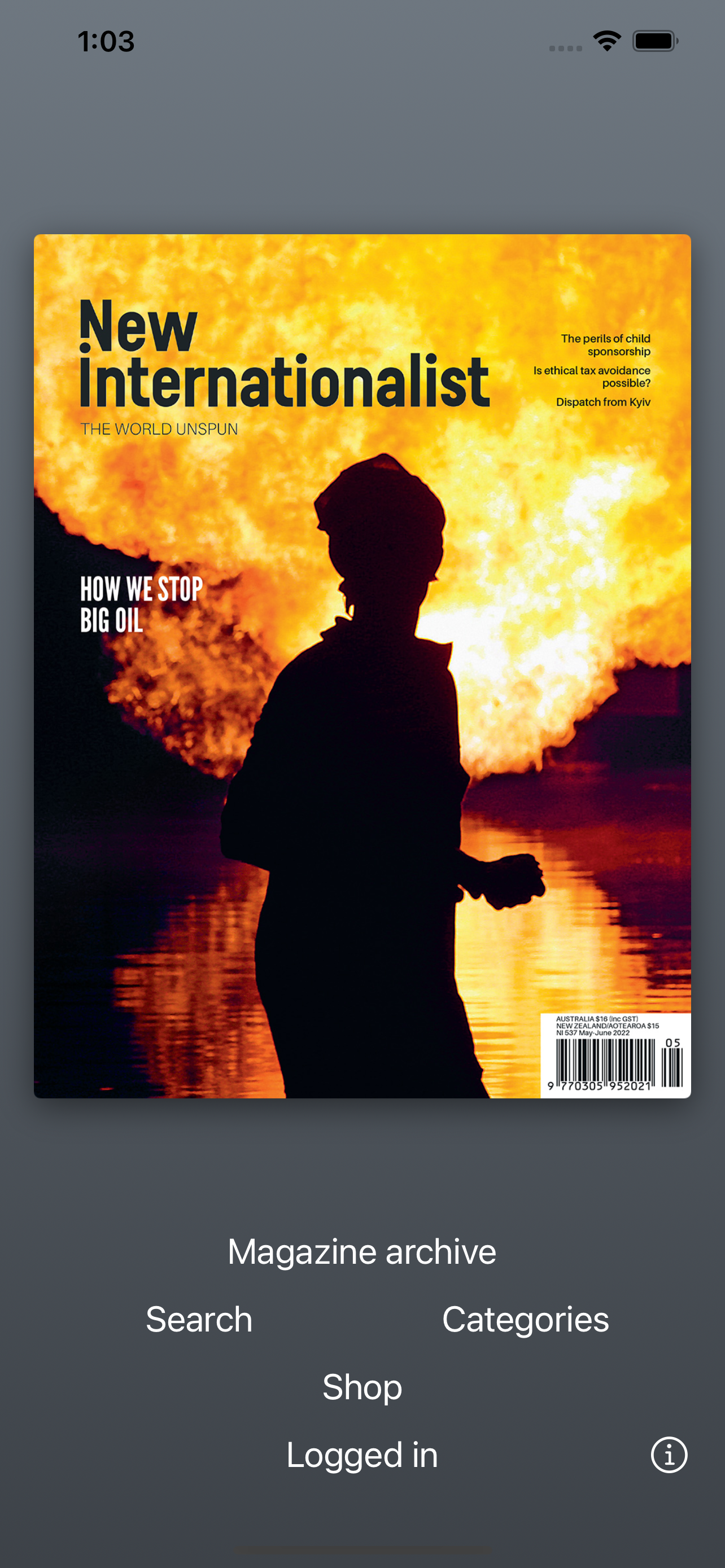New Internationalist Magazine