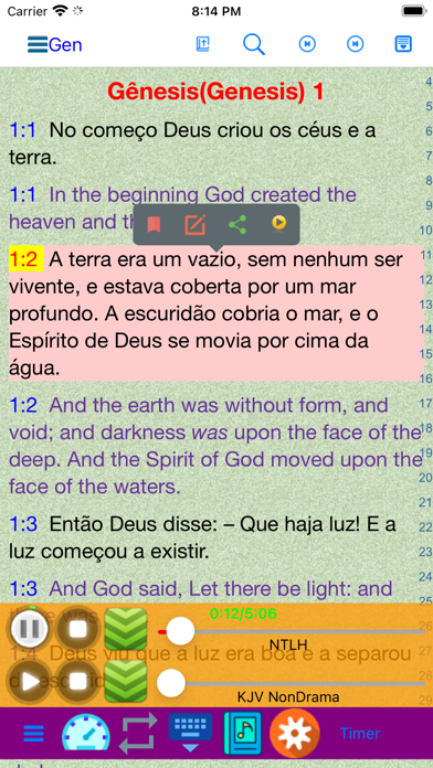 Screenshot #1 pour Português Englês santa bíblia