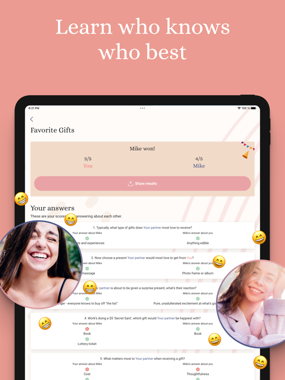 Cuddle: Couples & Relationship iPad screenshot 4 - Health & Fitness app