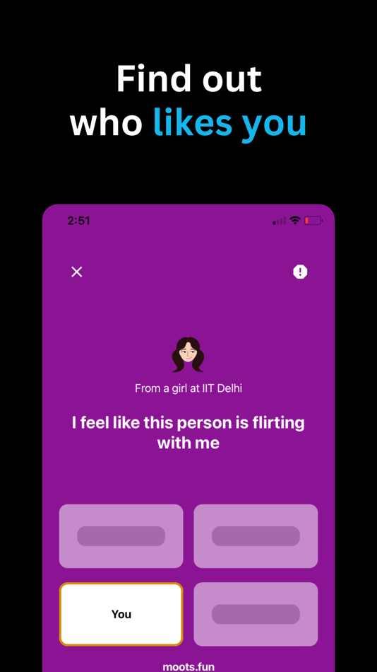 #4. Moots - Be Anonymous Be Real! (iOS) By: Parvesh Nehra