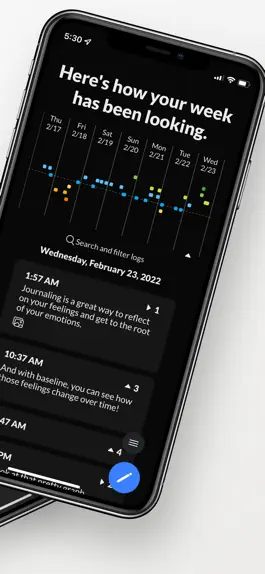 Game screenshot baseline: mood journaling apk