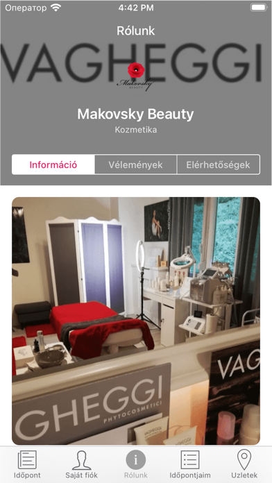 VAGHEGGI SZÉPSÉGSZALONOK Screenshot
