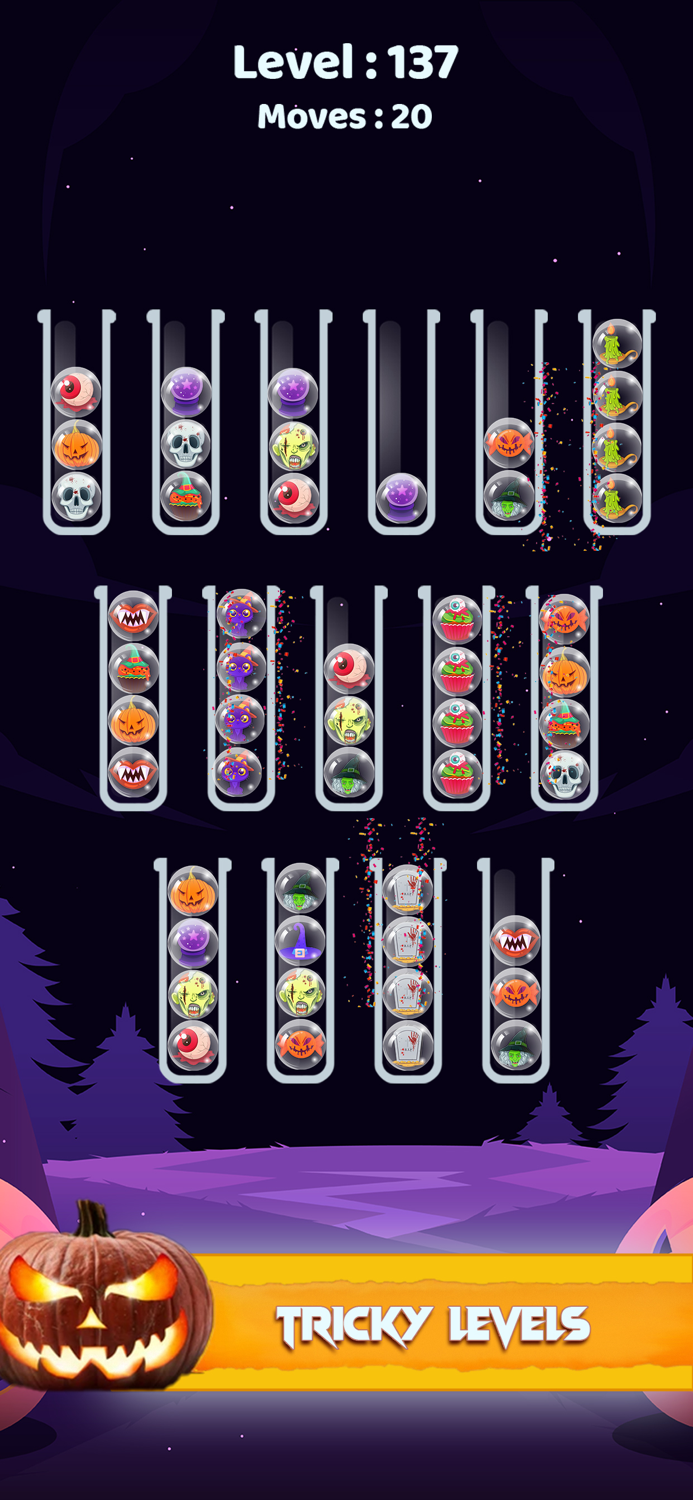 Halloween Sort Puzzle Game