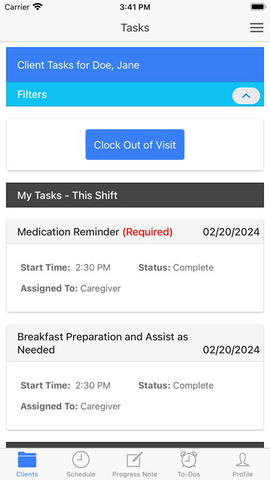Care Manager 2Go Screenshot