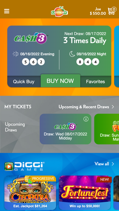 Georgia Lottery Official App Screenshot