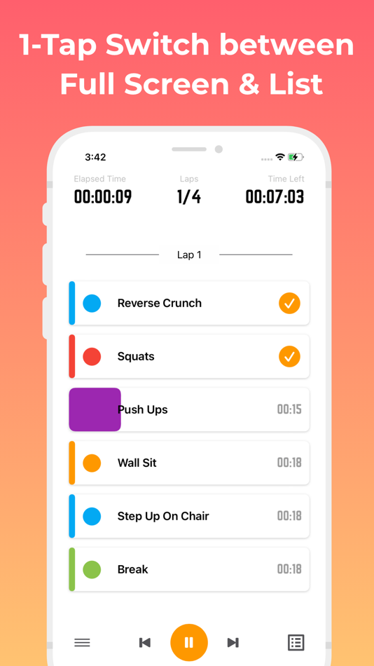 #4. Exercise Timer: Interval Timer (iOS) 게시자: Neurondigital Ltd