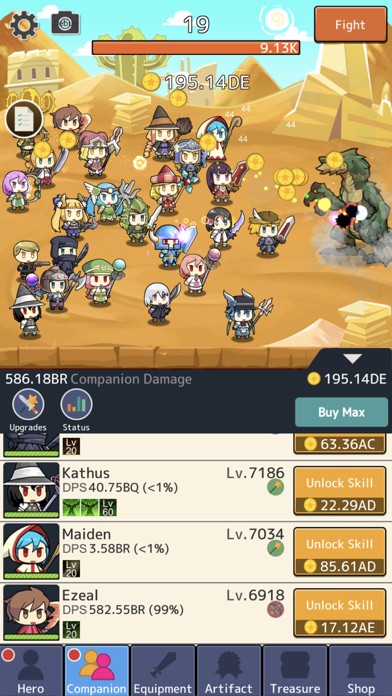 Cute Knights: Taptap Warriors Screenshot