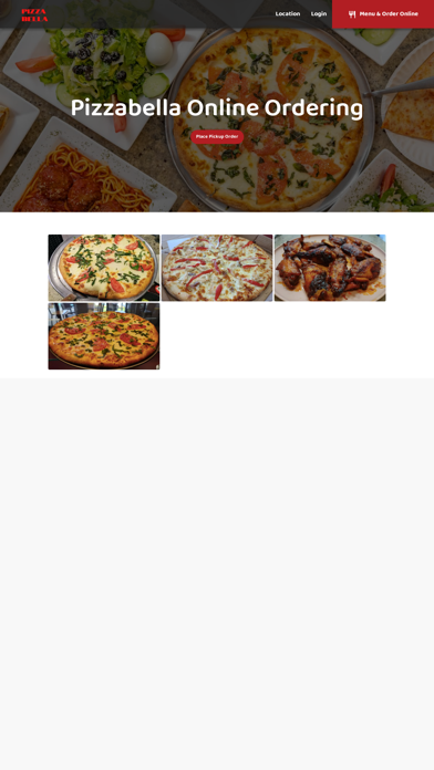 Screenshot 1 of Pizzabella Pizzas App