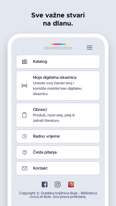Screenshot #1 pour Gradska knjižnica Buje