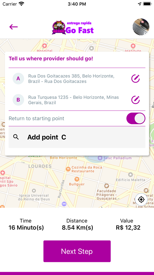 #4. Go Fast Entregas - Clientes (iOS) 由: Hey Tecnologia da Informação Ltda