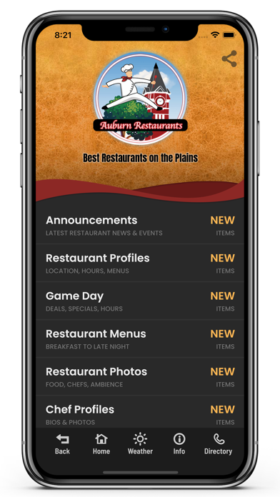 Auburn Restaurants Screenshot