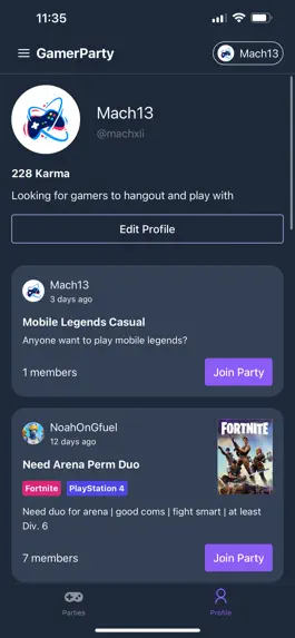 Game screenshot GamerParty - Chat & Play hack