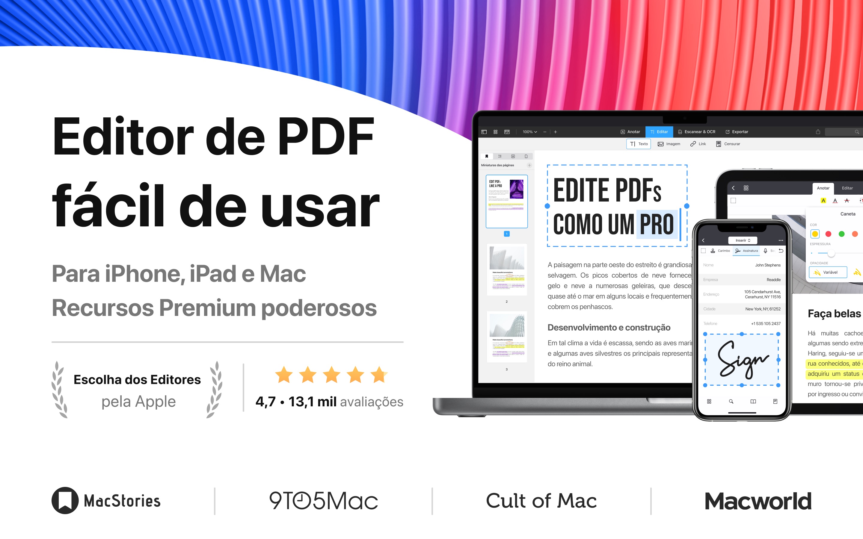 Screenshot do app PDF Expert – Edite, Assine PDF