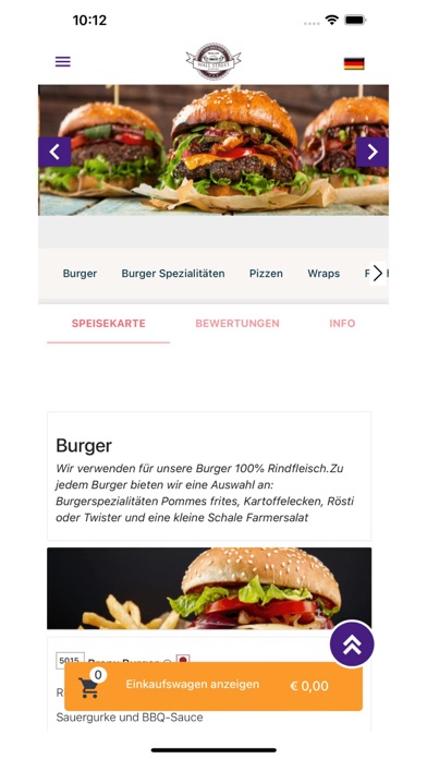 Wallstreet Burger Kassel Screenshot